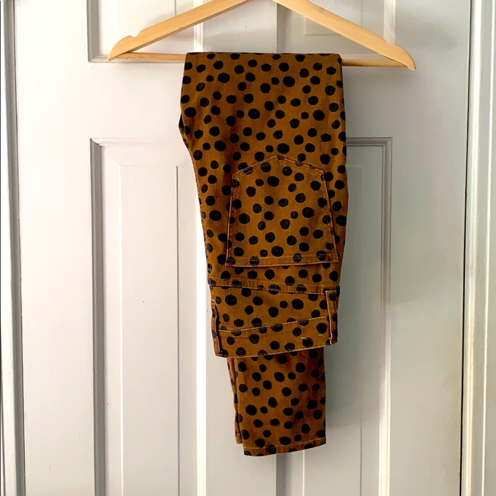 Madewell high rise 10 dot skinny jeans NWOT